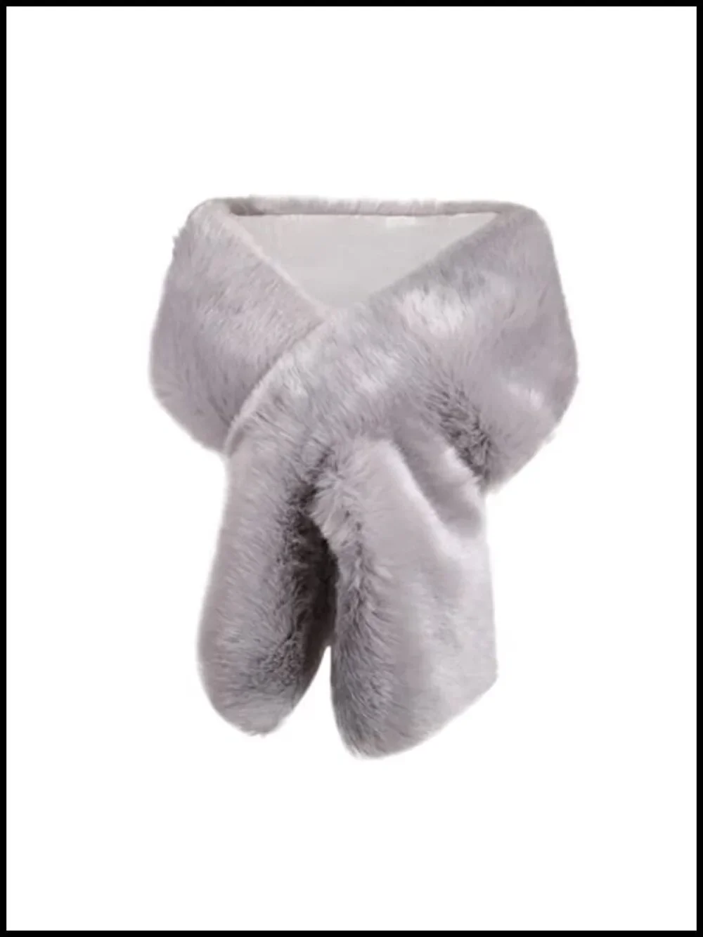 Faux Fur Shawl Wrap Bridal Stole Long Bolero Scarf Winter Cover Up Women